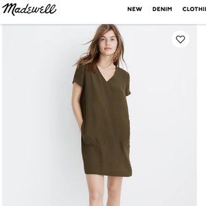 NWT Madewell Shift Dress, button down back, Small